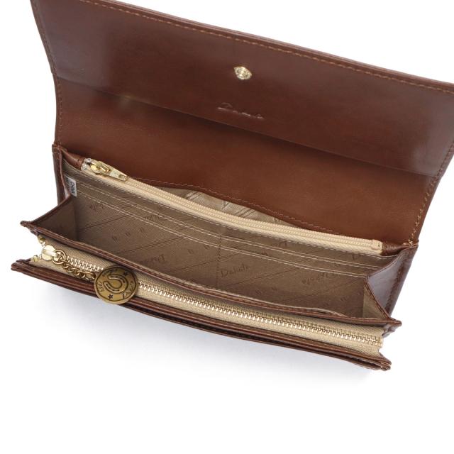 【商品レビューで＋5％】【ダコタ限定小物プレゼント】ダコタ 長財布 財布 レディース ブランド Dakota 本革 牛革 レザー 大容量 かぶせ フラップ 上品 おしゃれ 大人 贈り物 茶色 グリーン ネイビー かぶせ長財布 小銭入れ 女性 ラフィナート 0031743