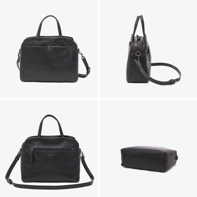 最大30%還元★5/3限定｜【商品レビューで＋5％】【ダコタ限定小物プレゼント】ダコタ ショルダーバッグ レディース ファスナー付き Dakota ブランド 通勤 軽量 本革 革 トート 2WAY B5 ネロ 1034850_5