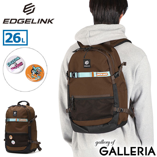 【商品レビューで＋5％】【セール30%OFF】エッジリンク リュック メンズ レディース バックパック 大容量 EDGELINK 2層 バッグ B4 26L PC収納 中学生 高校生 学生 TEMPCATION NJ Medium Backpack 60331