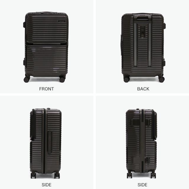 最大30%還元★5/3限定｜【5％OFFクーポン】【商品レビューで＋5％】エッジリンク スーツケース フロントオープン EDGELINK ACE 軽量 軽い キャリーケース ストッパー ハード CRUZBOX GLINT 64L 09143_7