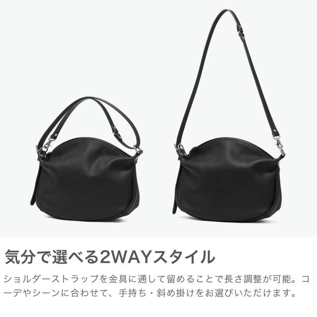 【商品レビューで＋5％】アンサ ショルダーバッグ Ense バッグ レザー ブランド 革 本革 斜めがけ A5 Sサイズ ハンドバッグ 2WAY 日本製 goat shoulder S GL603F_2