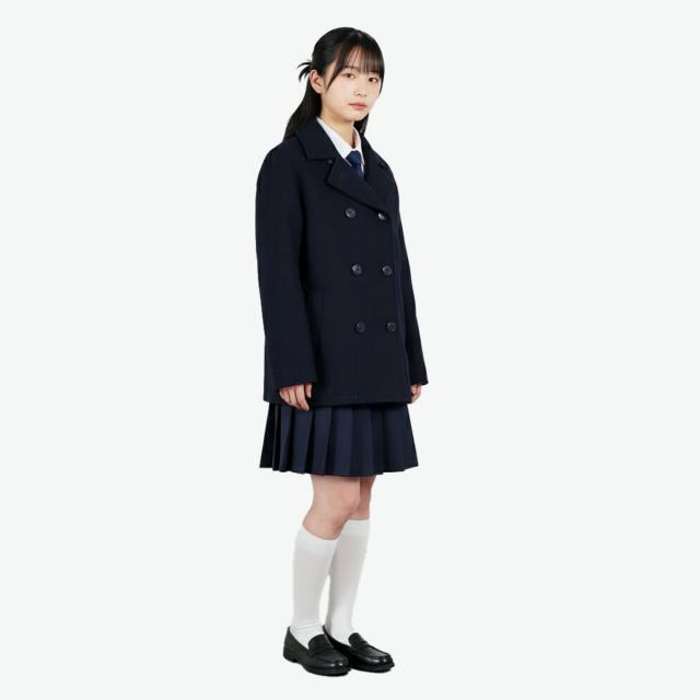 【商品レビューで＋5％】イーストボーイ コート 冬 アウター 通学 EASTBOY 学生 高校生 中学生 女子 高校 防寒 上着 ピーコート ブランド ネイビー 紺 定番 Pコート 5200613_4