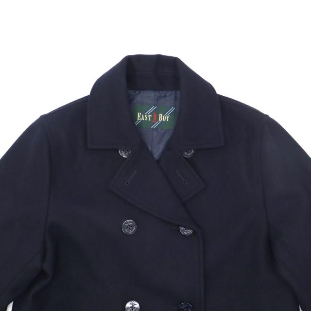 【商品レビューで＋5％】イーストボーイ コート 冬 アウター 通学 EASTBOY 学生 高校生 中学生 女子 高校 防寒 上着 ピーコート ブランド ネイビー 紺 定番 Pコート 5200613_13