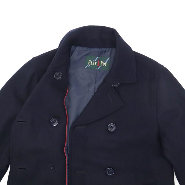 【商品レビューで＋5％】イーストボーイ コート 冬 アウター 通学 EASTBOY 学生 高校生 中学生 女子 高校 防寒 上着 ピーコート ブランド ネイビー 紺 定番 Pコート 5200613_14