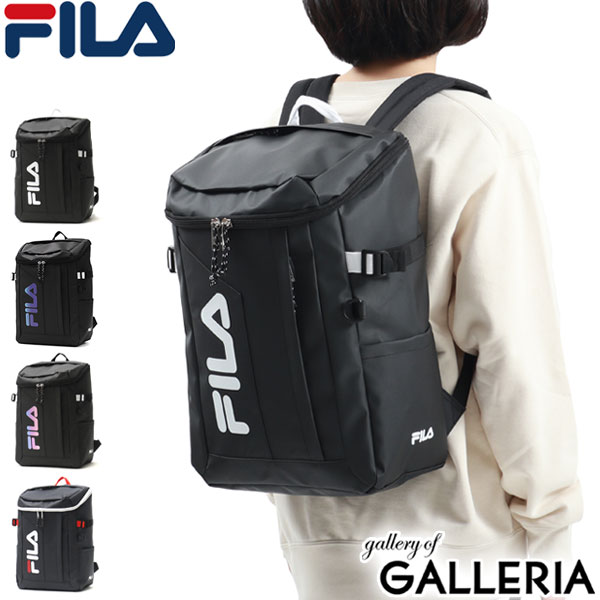 【商品レビューで＋5％】フィラ リュック FILA サイン 24L B4 A4 通学 ボックス型 PC 軽量 撥水 中学生 高校生 レディース メンズ 7761の通販は