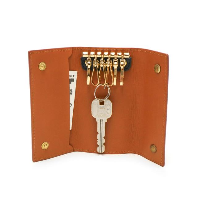 【5％OFFクーポン】【商品レビューで＋5％】【正規品1年保証】フェリージ キーケース Felisi LD 本革 レザー 三つ折り 6連フック イタリア製 921/2/LD