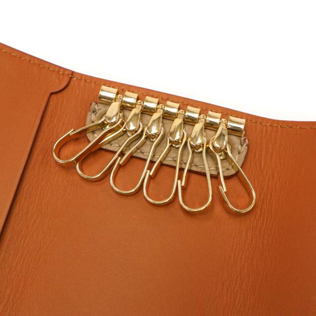 【5％OFFクーポン】【商品レビューで＋5％】【正規品1年保証】フェリージ キーケース Felisi LD 本革 レザー 三つ折り 6連フック イタリア製 921/2/LD