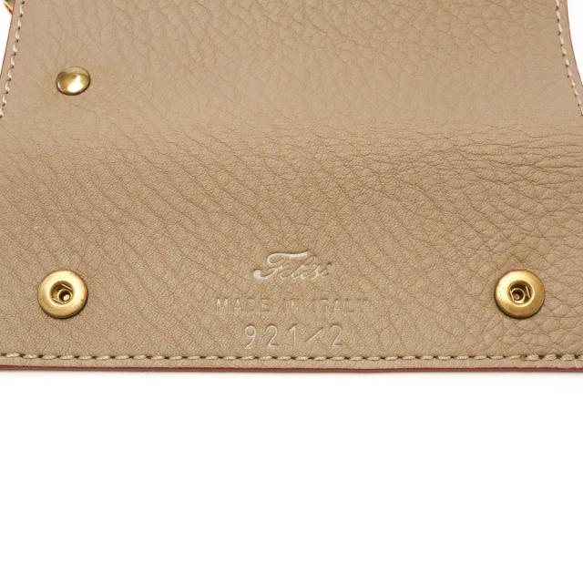【5％OFFクーポン】【商品レビューで＋5％】【正規品1年保証】フェリージ キーケース Felisi LD 本革 レザー 三つ折り 6連フック イタリア製 921/2/LD