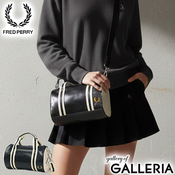 【商品レビューで＋5％】フレッドペリー ショルダーバッグ レディース メンズ FRED PERRY 小さめ 軽量 斜めがけ 2WAY 3L Classic Mini Barrel Bag L9256