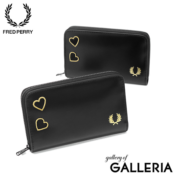 【商品レビューで＋5％】フレッドペリー 財布 レディース コンパクト FRED PERRY コインケース 革 Amy Winehouse BOX LEATHER AMY WALLET L1401
