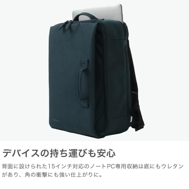 最大30%還元★6/13限定｜【5％OFFクーポン】【商品レビューで＋5％】フルクロ リュック メンズ レディース 旅行 通学 通勤 fulcro 大きめ ブランド おしゃれ リュックサック ブランド 19L A4 バッグ 撥水 Essence M fma-0004_3