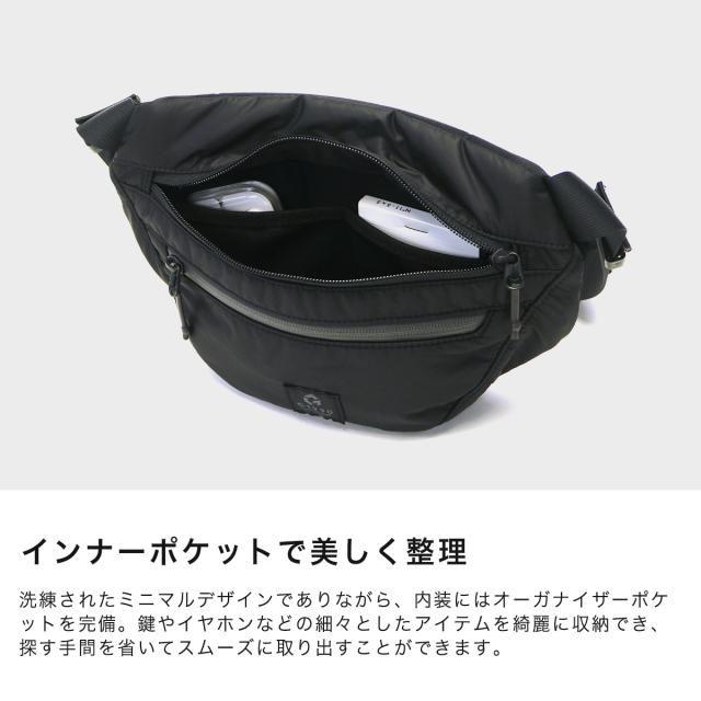 最大30%還元★6/13限定｜【5％OFFクーポン】【商品レビューで＋5％】ウエストポーチ メンズ ウエストバッグ おしゃれ 軽量 撥水 G1990 LUSTER WAIST BAG B01004-05_8