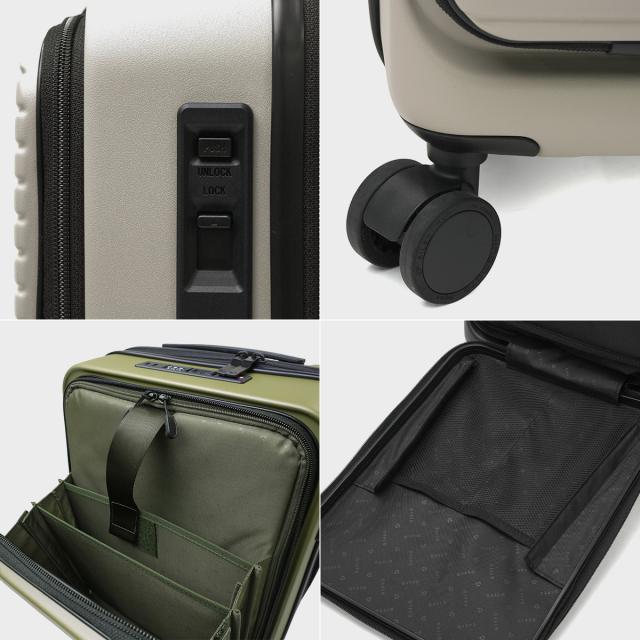 最大30%還元★5/3限定｜【5％OFFクーポン】【商品レビューで＋5％】【正規品2年保証】 スーツケース 機内持ち込み 旅行 G1990 フロントオープン 軽量 軽い TSA MIL FLYING CARGO Cabin G14001-01_16
