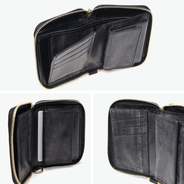 【商品レビューで＋5％】【正規品3カ月保証】グレンロイヤル 財布 メンズ レディース コンパクト GLENROYAL 二つ折り 本革 小銭入れあり SMALL ZIP WALLET 03-5814_5