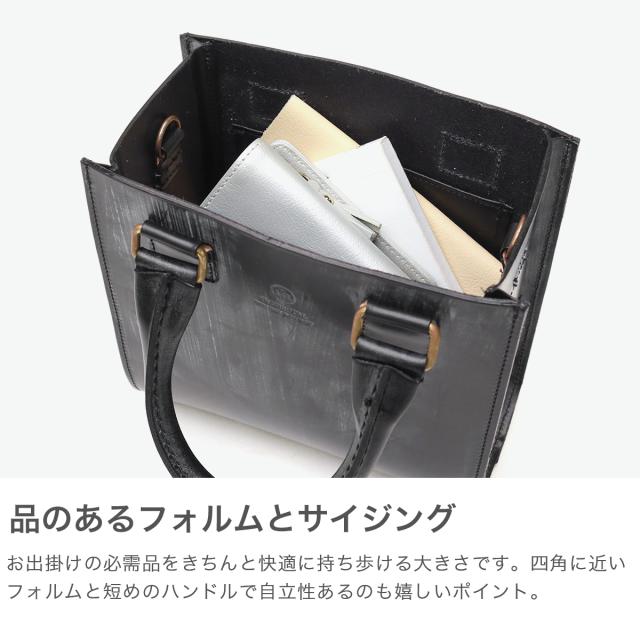 最大30%還元★6/3限定｜【商品レビューで＋5％】【正規品3カ月保証】グレンロイヤル トートバッグ レディース 小さめ GLENROYAL バッグ 本革 グレイスコレクション SQUARE MINI BAG 01-5777_3