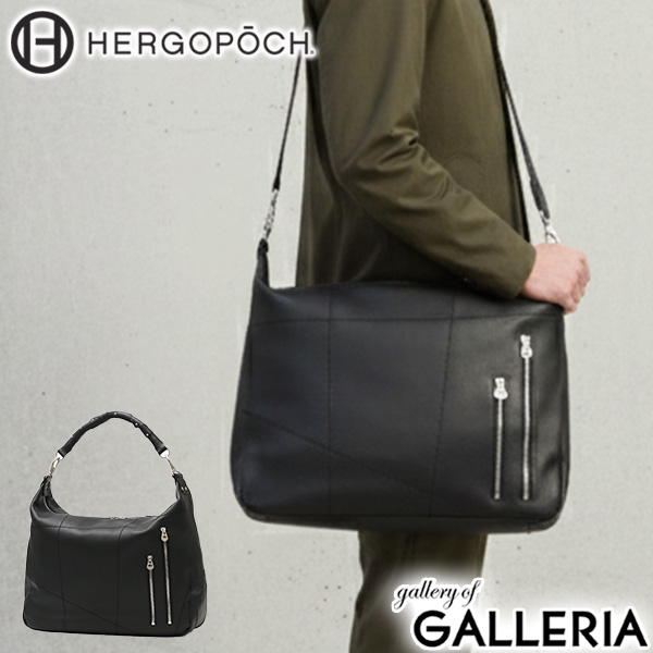 【商品レビューで＋5％】【正規取扱店】 エルゴポック ショルダーバッグ メンズ 大容量 大きめ おしゃれ HERGOPOCH 革 斜め掛け トート 2WAY ジャパニーズファームレザー JF-SL