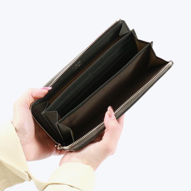 【商品レビューで＋5％】ヒロコ ハヤシ 長財布 レディース メンズ HIROKO HAYASHI 財布 ブランド 本革 L字ファスナー 薄い 709-41836_1