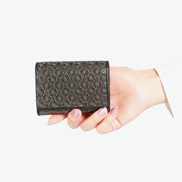 【商品レビューで＋5％】ヒロコ ハヤシ 財布 レディース 革 本革 レザー ブランド HIROKO HAYASHI 三つ折り 小銭入れ カード入れ 小さい 小さめ コンパクト 軽量 軽い おしゃれ 上品 大人 日本製 GIRASOLE 三つ折り財布 709-41968_7