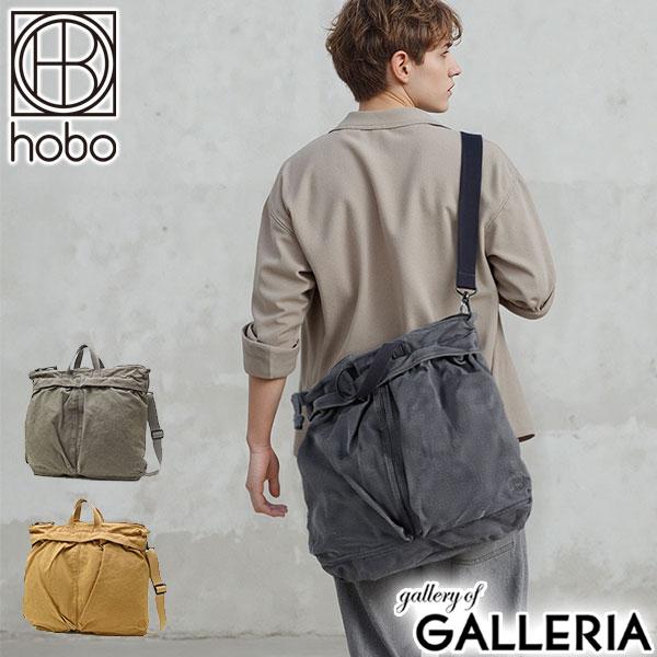 【商品レビューで＋5％】ホーボー ヘルメットバッグ メンズ レディース 帆布 hobo ショルダー バッグ キャンバス 大きめ 斜めがけバッグ 肩掛け ブランド カジュアル ミリタリー B4 A4 6L 日本製 HELMET BAG HEAVY CANVAS HB-BG4522