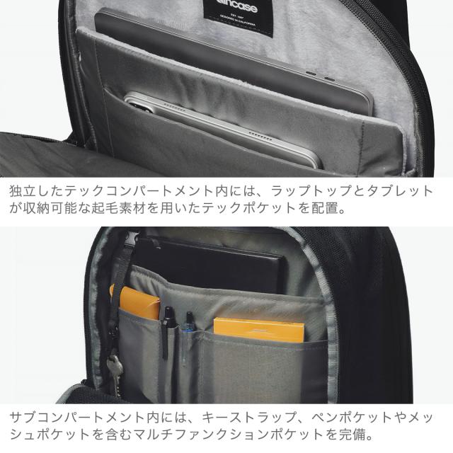 最大30%還元★5/3限定｜【5％OFFクーポン】【商品レビューで＋5％】【日本正規品】 インケース リュック メンズ レディース 軽量 通勤 通学 Incase バックパック ビジネス PC収納 タブレット Tracks Backpack 25L_4