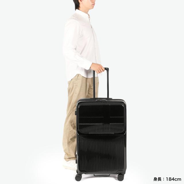 【商品レビューで＋5％】【正規品2年保証】イノベーター スーツケース Lサイズ フロントオープン innovator ストッパー付き 軽量 おしゃれ ブランド 大容量 静音 フロントポケット TSA 9泊 10泊 Extreme Journey 92L Large INV90-MIRR_11