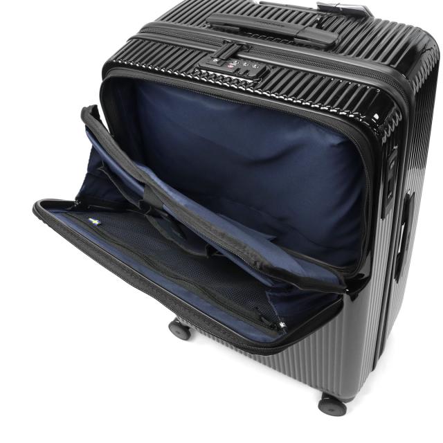 【商品レビューで＋5％】【正規品2年保証】イノベーター スーツケース Lサイズ フロントオープン innovator ストッパー付き 軽量 おしゃれ ブランド 大容量 静音 フロントポケット TSA 9泊 10泊 Extreme Journey 92L Large INV90-MIRR_16