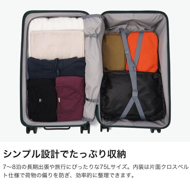 最大30%還元★5/3限定｜【商品レビューで＋5％】【正規品2年保証】イノベーター スーツケース Mサイズ innovator キャリーケース Extreme Journey 75L Middle INV650DOR-MIRR_2