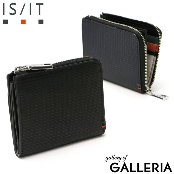 【商品レビューで＋5％】イズイット 財布 L字ファスナー財布 メンズ サイフ コンパクト ミニ財布 薄型 L字ファスナー IS/IT 本革 979603