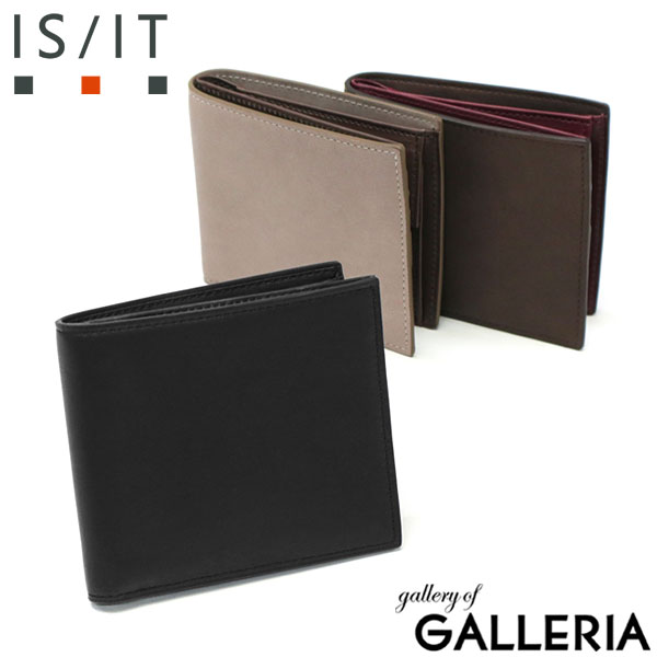 【商品レビューで＋5％】イズイット 二つ折り財布 本革 革 IS/IT 財布 ブランド 使いやすい 二つ折り 小さい 薄い コンパクト 934613の通販は 18,150円