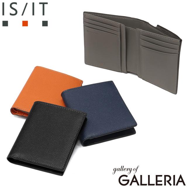 【商品レビューで＋5％】IS/IT 二つ折り財布 メンズ レディース 札 小銭 ブランド 財布 イズイット 小銭入れあり 本革 小さい 大人 二つ折り 小さめ ダッチ カード段8 977604