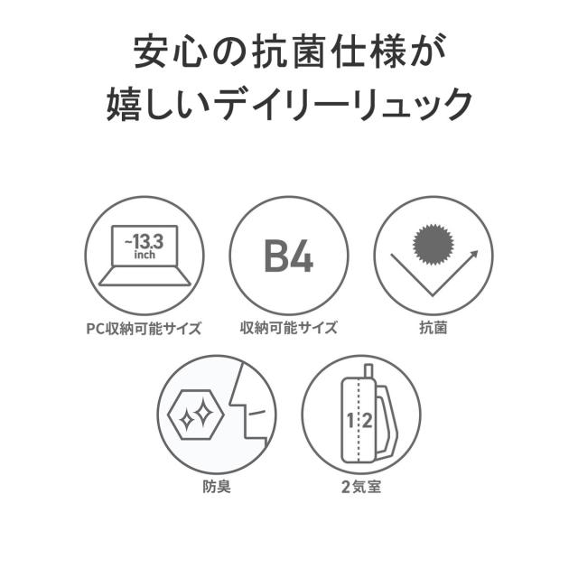 最大30%還元★6/13限定｜【5％OFFクーポン】【商品レビューで＋5％】カンゴール リュック KANGOL Alterna デイパック 大容量 28L A4 B4 2層 250-1293_3