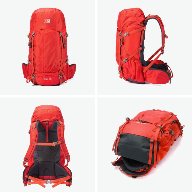 【商品レビューで＋5％】カリマー リュック メンズ レディース 大容量 KARRIMOR バックパック おしゃれ カジュアル アウトドア 登山 登山リュック ハイキング トレッキング ウエストベルト かぶせ ナイロン 旅行 30L A4 ridge 30+ 501206_6