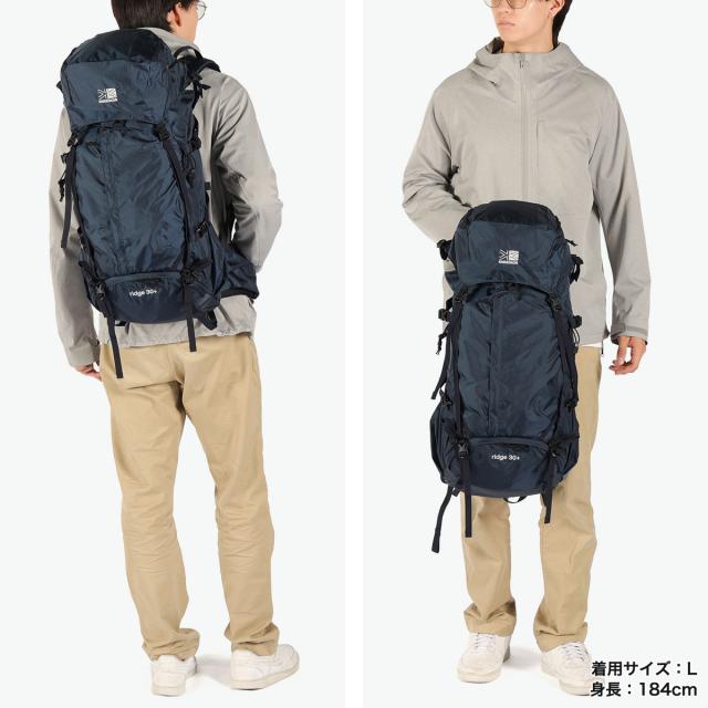 【商品レビューで＋5％】カリマー リュック メンズ レディース 大容量 KARRIMOR バックパック おしゃれ カジュアル アウトドア 登山 登山リュック ハイキング トレッキング ウエストベルト かぶせ ナイロン 旅行 30L A4 ridge 30+ 501206_8