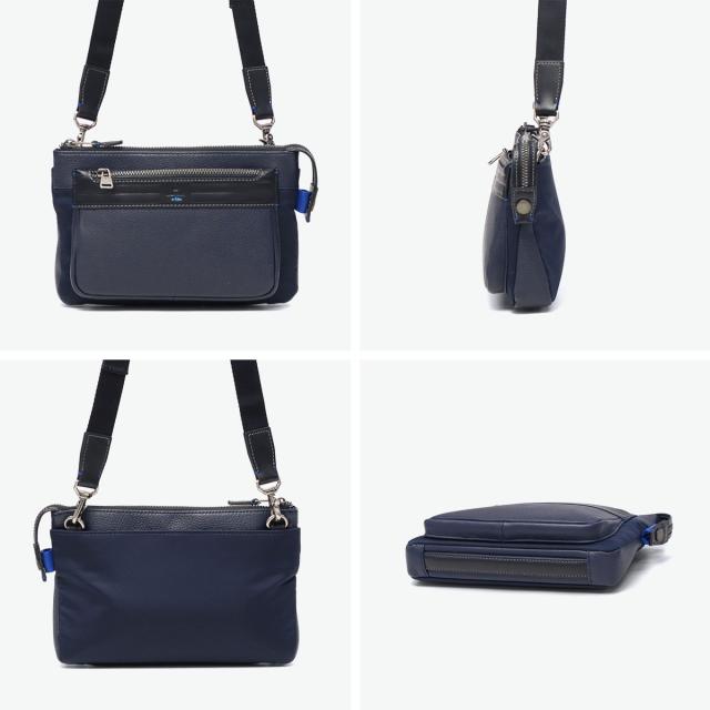 【商いもの文芸評論で＋5％】ランバン オン 青味 クラッチペダル御徒面子 メンズ 小さめ 本革 LANVIN en Bleu ショルダーバッグ クラッチペダル肩先 A5 2WAY 単位料金 511101