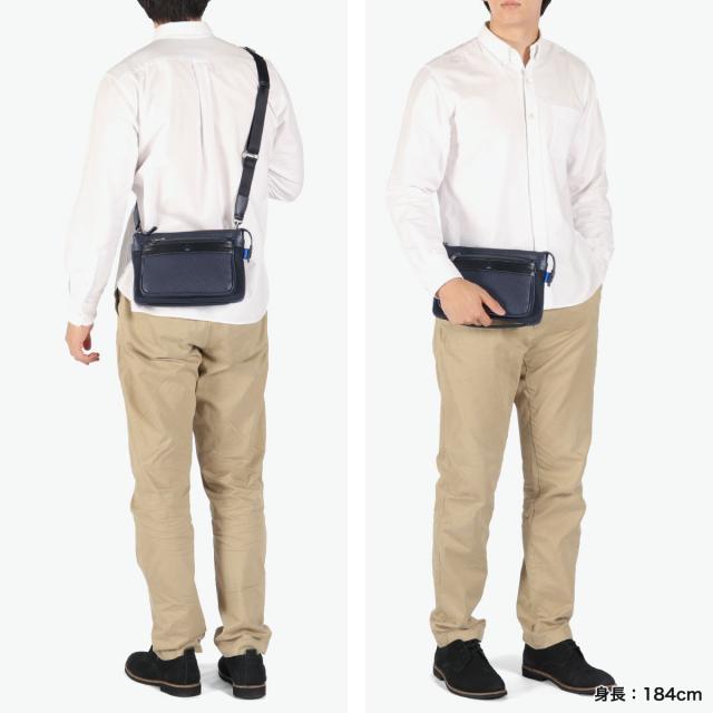 【商いもの文芸評論で＋5％】ランバン オン 青味 クラッチペダル御徒面子 メンズ 小さめ 本革 LANVIN en Bleu ショルダーバッグ クラッチペダル肩先 A5 2WAY 単位料金 511101