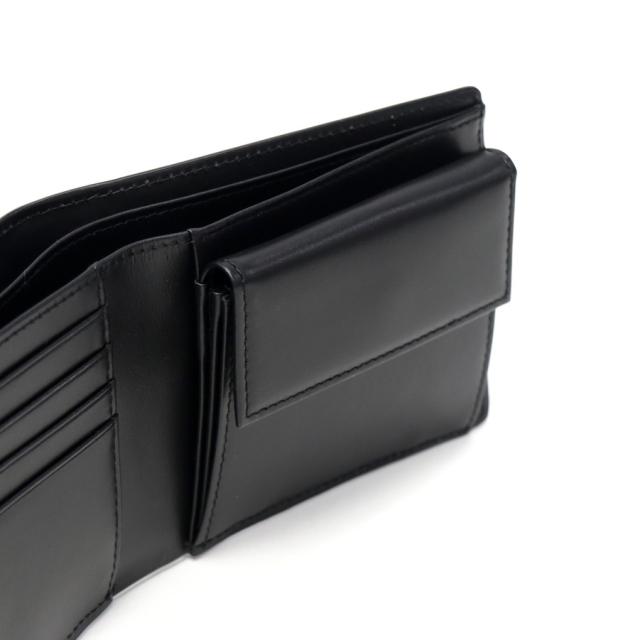 最大30%還元★5/3限定｜【5％OFFクーポン】【商品レビューで＋5％】ランバン オン ブルー 二つ折り財布 メンズ LANVIN en Bleu 小銭入れあり ブランド レザー 本革 牛革 革 財布 折り財布 ウォレット おしゃれ 軽量 カード ガンメタル シンプル 大人 レノア 518612_15