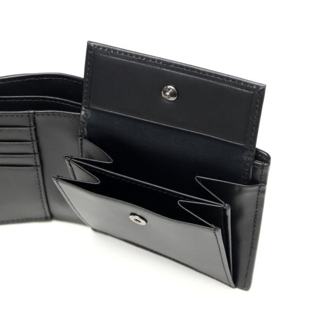 最大30%還元★5/3限定｜【5％OFFクーポン】【商品レビューで＋5％】ランバン オン ブルー 二つ折り財布 メンズ LANVIN en Bleu 小銭入れあり ブランド レザー 本革 牛革 革 財布 折り財布 ウォレット おしゃれ 軽量 カード ガンメタル シンプル 大人 レノア 518612_18
