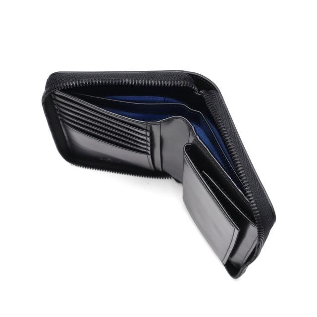 【商品レビューで＋5％】ランバン オン ブルー 二つ折り財布 メンズ 小さめ LANVIN en Bleu 財布 本革 レザー ブランド ラウンドファスナー 小銭入れあり ディアブロ 519604_14