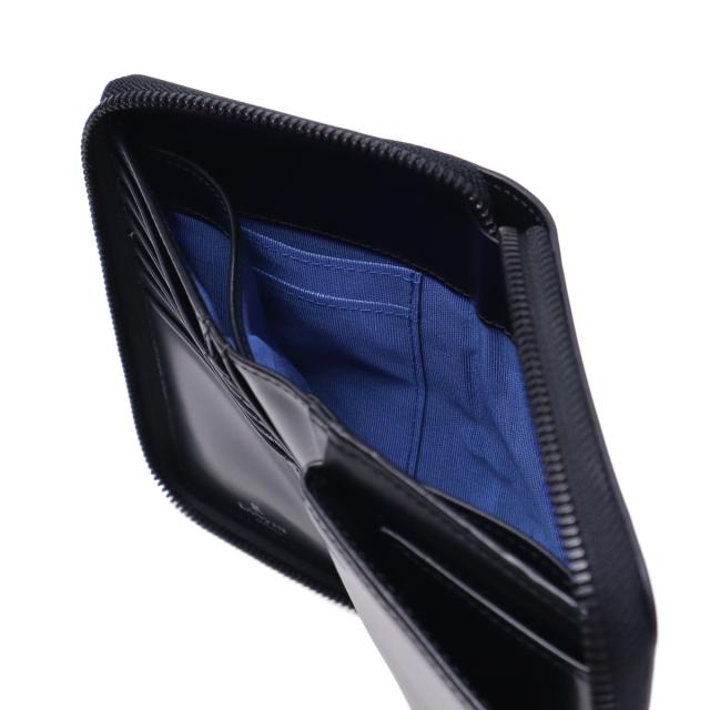 【商品レビューで＋5％】ランバン オン ブルー 二つ折り財布 メンズ 小さめ LANVIN en Bleu 財布 本革 レザー ブランド ラウンドファスナー 小銭入れあり ディアブロ 519604_15