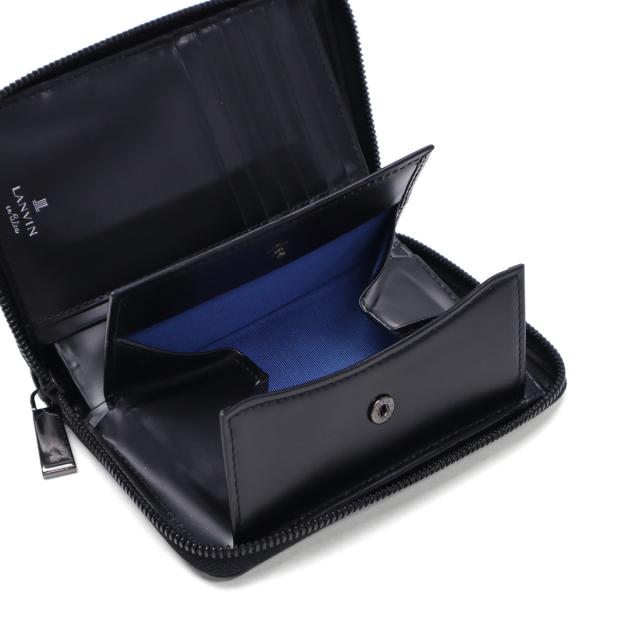 【商品レビューで＋5％】ランバン オン ブルー 二つ折り財布 メンズ 小さめ LANVIN en Bleu 財布 本革 レザー ブランド ラウンドファスナー 小銭入れあり ディアブロ 519604_17