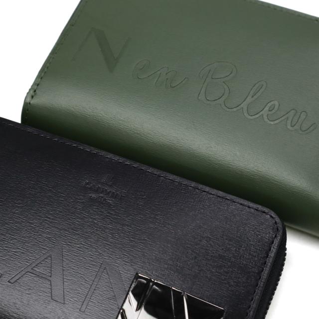 【商品レビューで＋5％】ランバン オン ブルー 二つ折り財布 メンズ 小さめ LANVIN en Bleu 財布 本革 レザー ブランド ラウンドファスナー 小銭入れあり ディアブロ 519604_18
