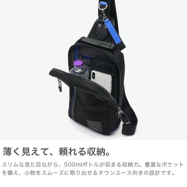 【商品レビューで＋5％】ランバン オン ブルー ボディバッグ メンズ ブランド 縦型 軽量 おしゃれ LANVIN en Bleu ワンショルダーバッグ 斜めがけ 撥水 A5 リール 530911_2