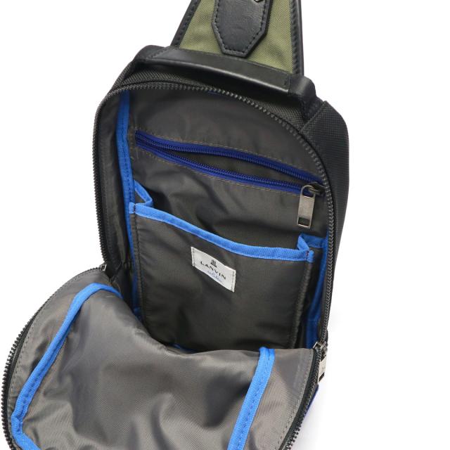 【商品レビューで＋5％】ランバン オン ブルー ボディバッグ メンズ ブランド 縦型 軽量 おしゃれ LANVIN en Bleu ワンショルダーバッグ 斜めがけ 撥水 A5 リール 530911_16