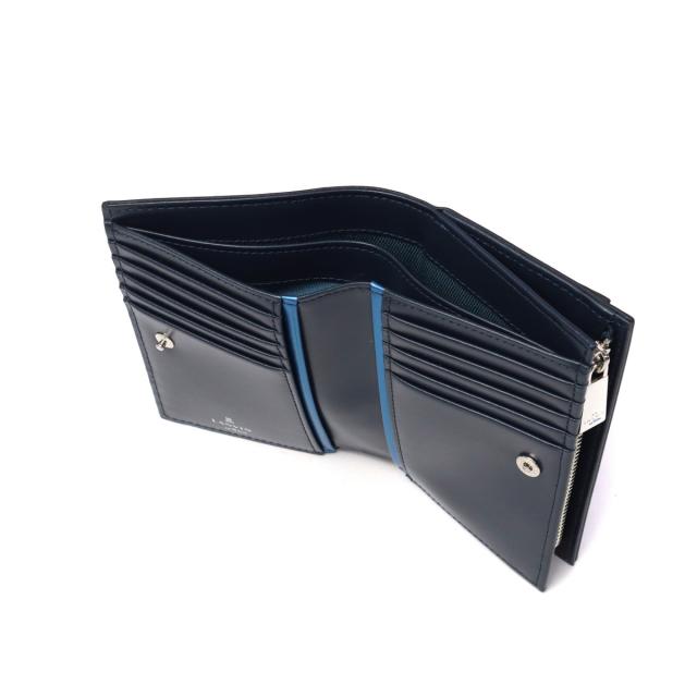最大30%還元★5/3限定｜【5％OFFクーポン】【商品レビューで＋5％】ランバン オン ブルー 財布 メンズ LANVIN en Bleu 2つ折 二つ折 ブランド 本革 革 牛革 レザー ウォレット 財布 シンプル ロゴ 大人 555614_13