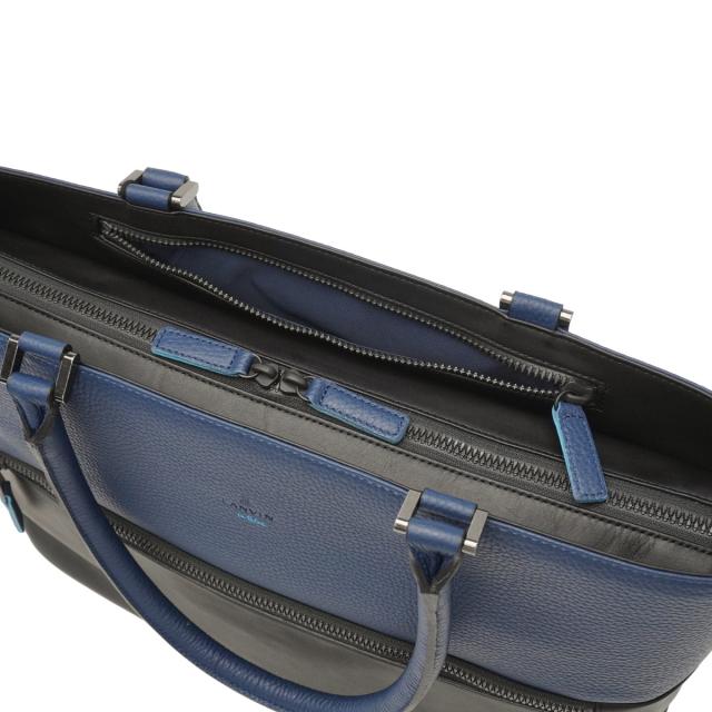 【5％OFFクーポン】【商品レビューで＋5％】ランバン オン ブルー トートバッグ メンズ 大きめ A4 B4 ファスナー付き LANVIN en Bleu ビジネス レザー 軽い 横型 自立 フェリチタ 574701_13