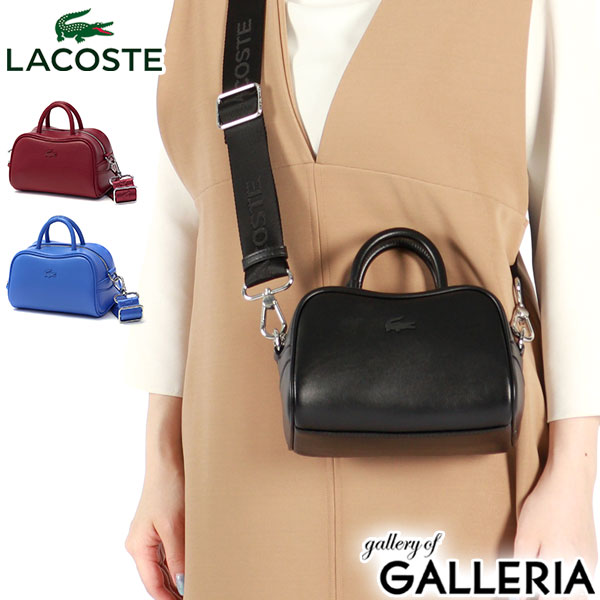 【5％OFFクーポン】【商品レビューで＋5％】ラコステ ショルダーバッグ LACOSTE 斜めがけ 小さめ 2WAY ローラ レザースモールショルダーバッグ NF4498FO