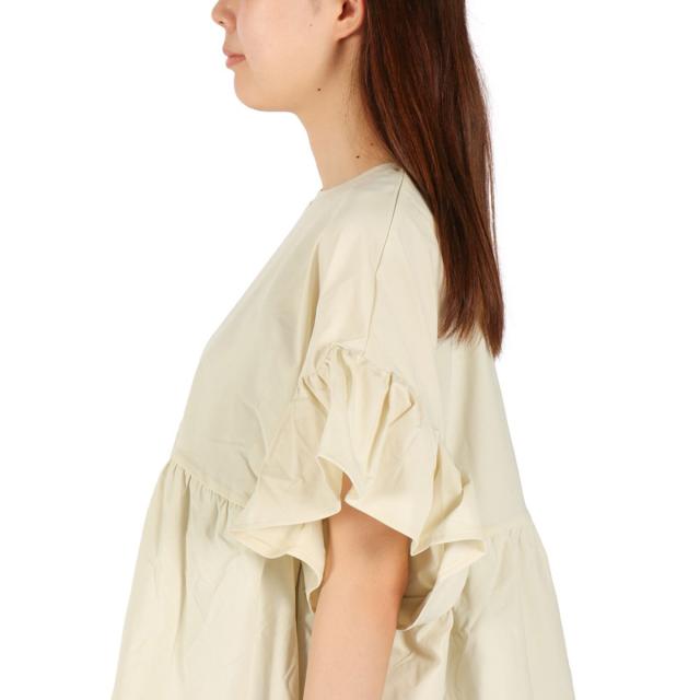 【商品レビューで＋5％】ミルクフェド チュニック 半袖 大人可愛い Tシャツ MILKFED. レディース 夏 長め フリル 水陸両用 ペプラム ゆったり ロゴ刺繍 UV加工 吸汗速乾 103252013006_13