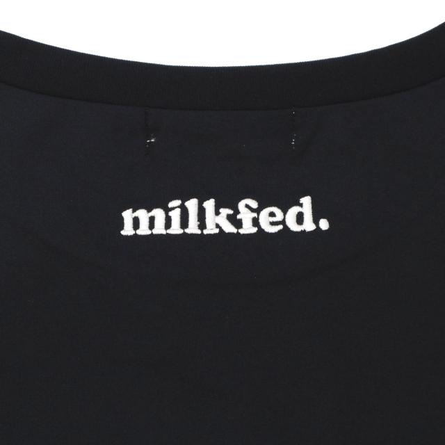 【商品レビューで＋5％】ミルクフェド チュニック 半袖 大人可愛い Tシャツ MILKFED. レディース 夏 長め フリル 水陸両用 ペプラム ゆったり ロゴ刺繍 UV加工 吸汗速乾 103252013006_16