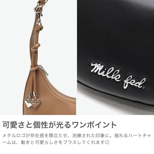 【5％OFFクーポン】【商品レビューで＋5％】ミルクフェド ハンドバッグ レディース 小さめ MILKFED. バッグ 軽量 軽い ファスナー おしゃれ かわいい ラウンド型 肩掛け コンパクト 103252053002_3