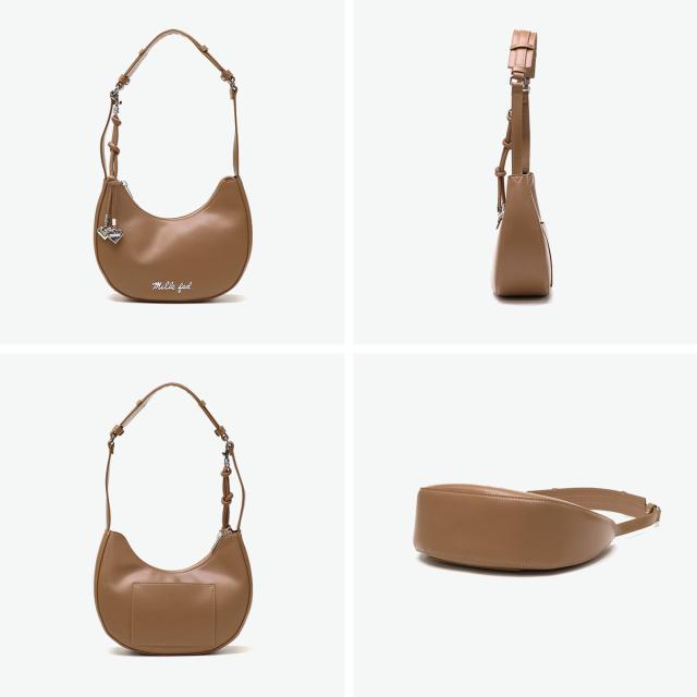 【5％OFFクーポン】【商品レビューで＋5％】ミルクフェド ハンドバッグ レディース 小さめ MILKFED. バッグ 軽量 軽い ファスナー おしゃれ かわいい ラウンド型 肩掛け コンパクト 103252053002_4
